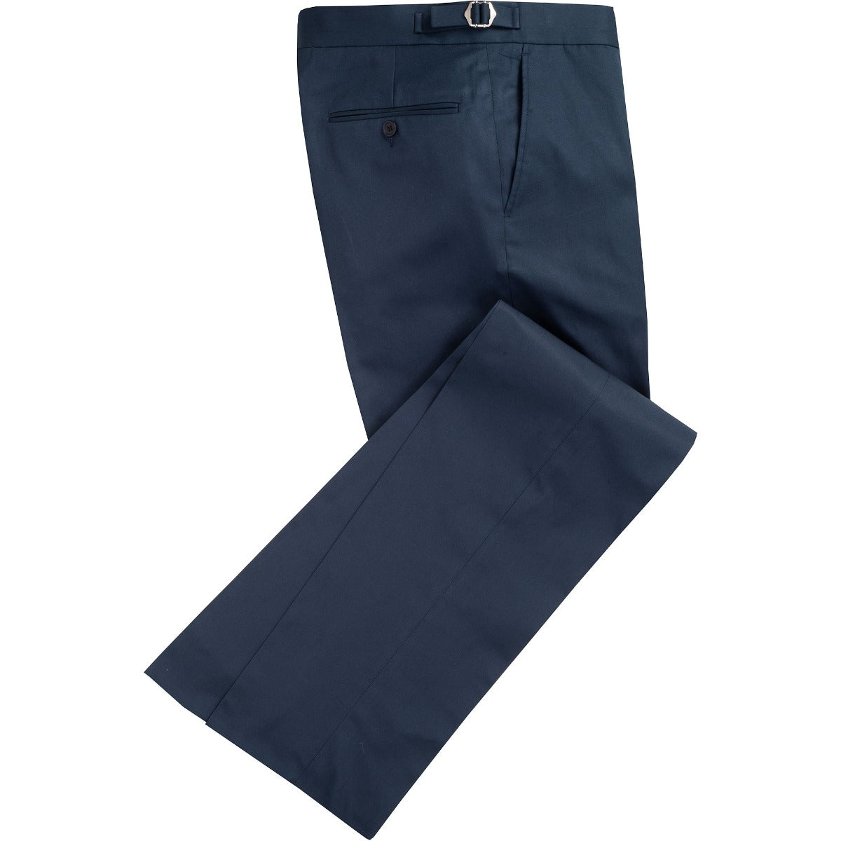 Navy Cotton Gabardine Drill Suit Trousers