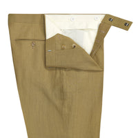 Olive Banbridge Linen Trousers