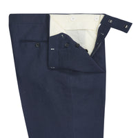 Navy Banbridge Linen Trousers