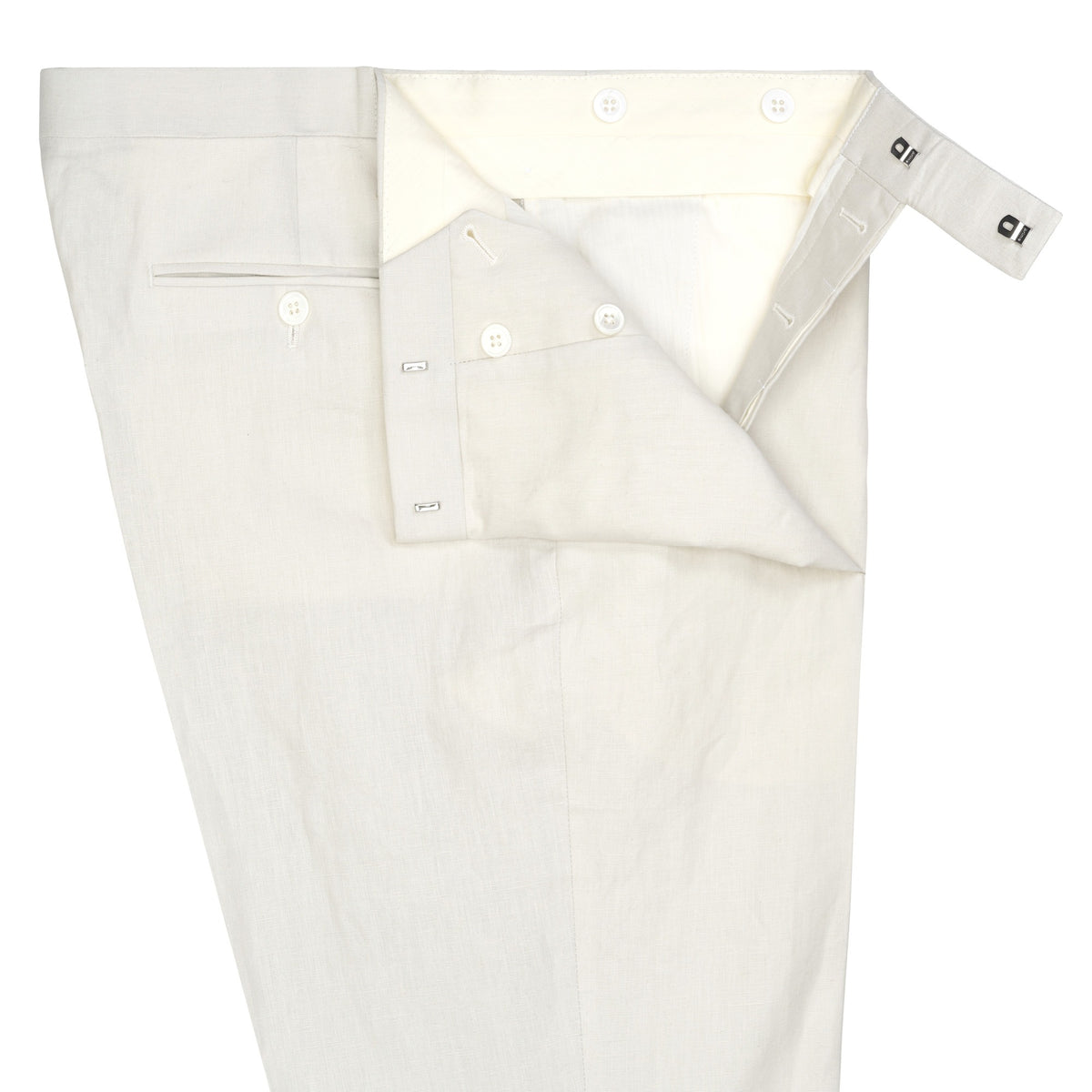 Stone Banbridge Linen Trousers