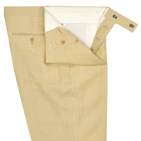 Sand Banbridge Linen Trousers