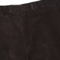 Brown Zip Fly Needlecord Trousers