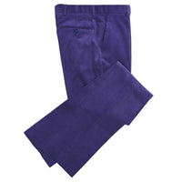 Purple Zip Fly Needlecord Trousers