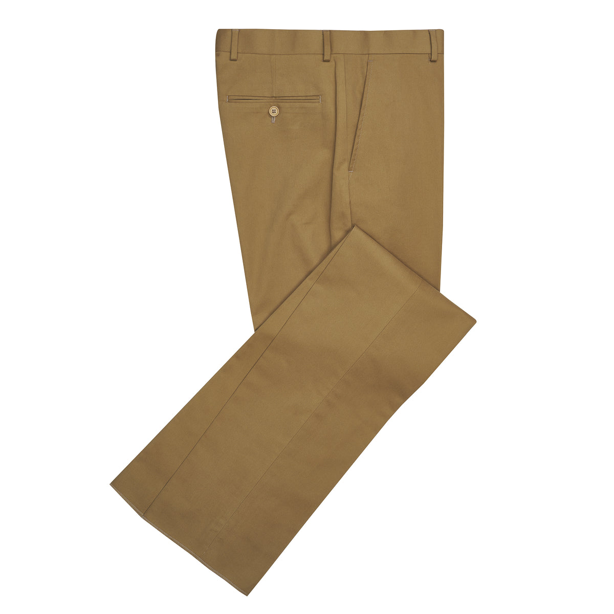 Khaki Zip Fly Chinos
