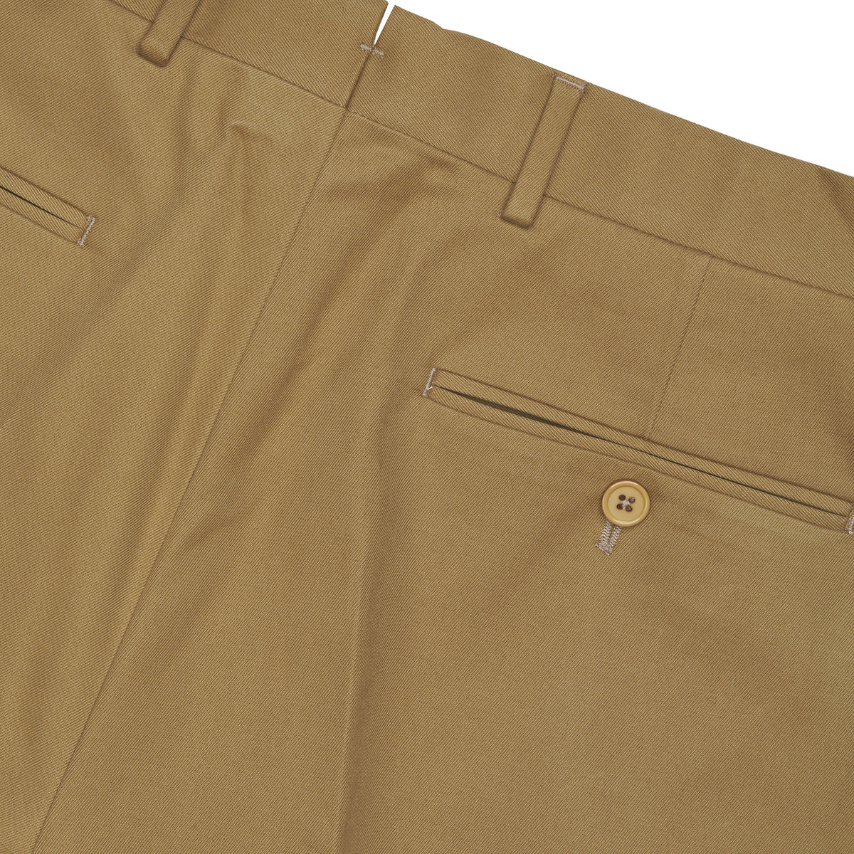 Khaki Zip Fly Chinos