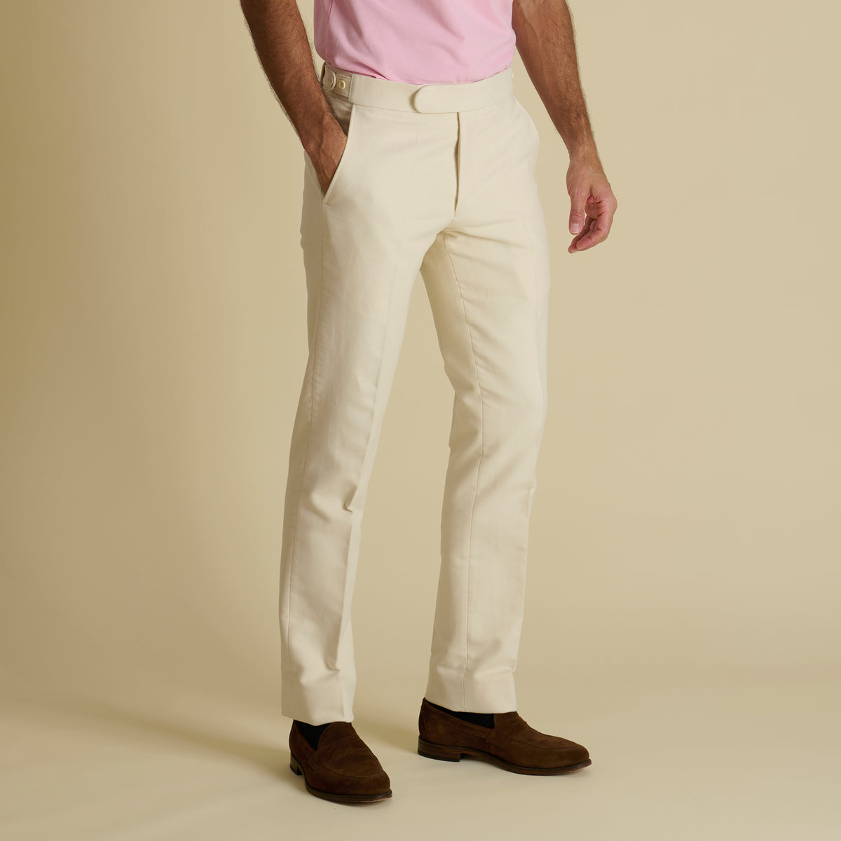 Cream Cricket Moleskin Trousers