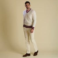 Cream Cricket Moleskin Trousers