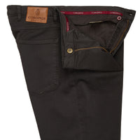 Chocolate Brown James Cotton Twill Jeans