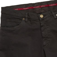 Chocolate Brown James Cotton Twill Jeans