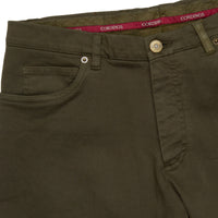 Dark Green James Cotton Twill Jeans