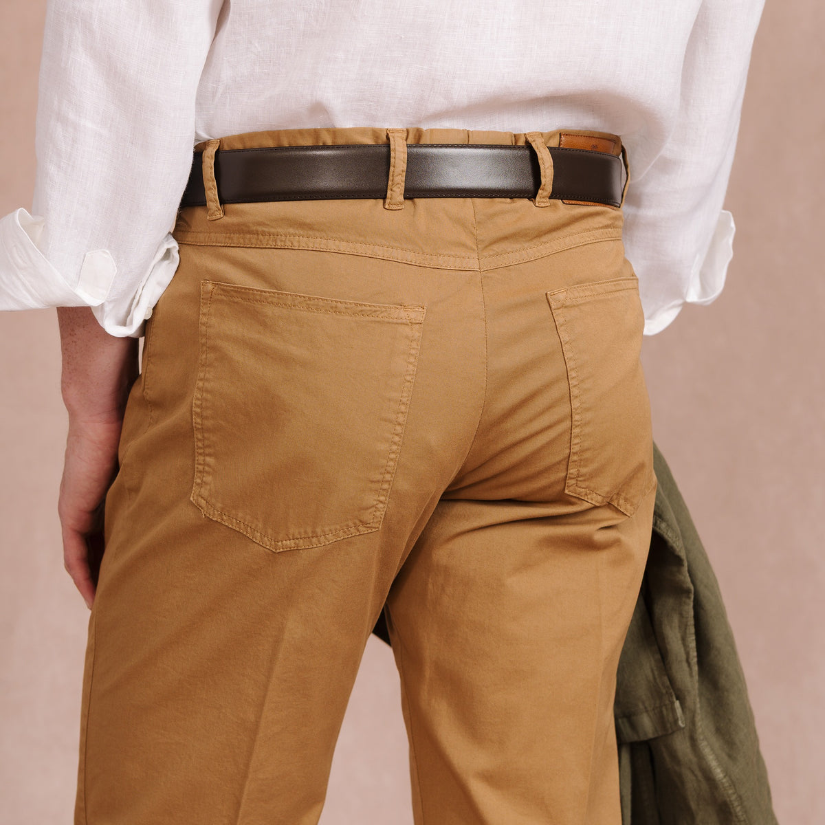 Dark Khaki James Gabardine Jean