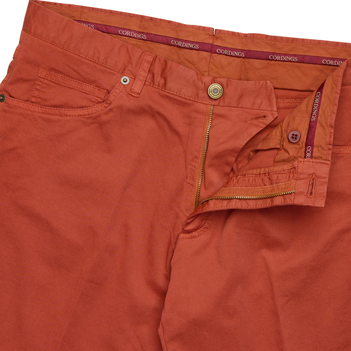 Orange Rust James Gabardine Jean