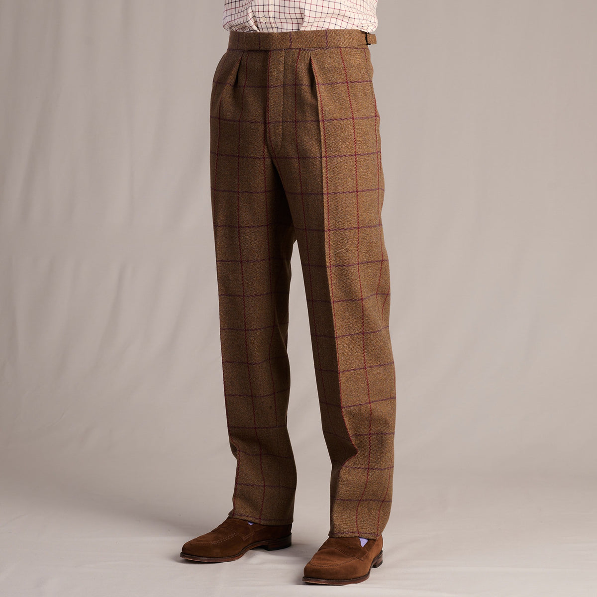 Dartmoor Purple Check Trousers
