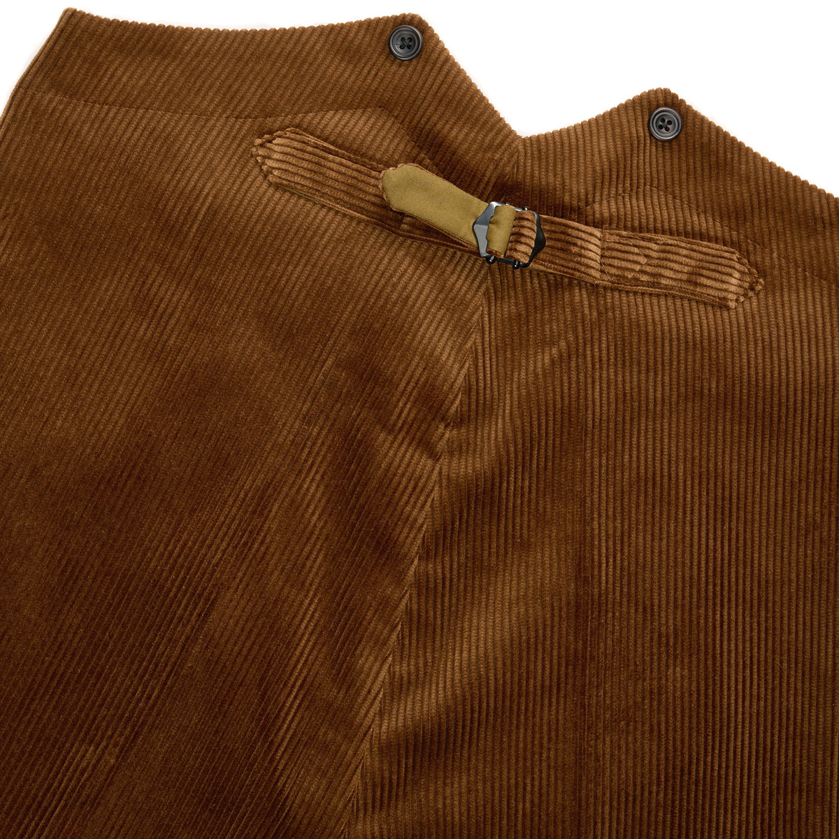 Brown Corduory Fish Tail Trousers