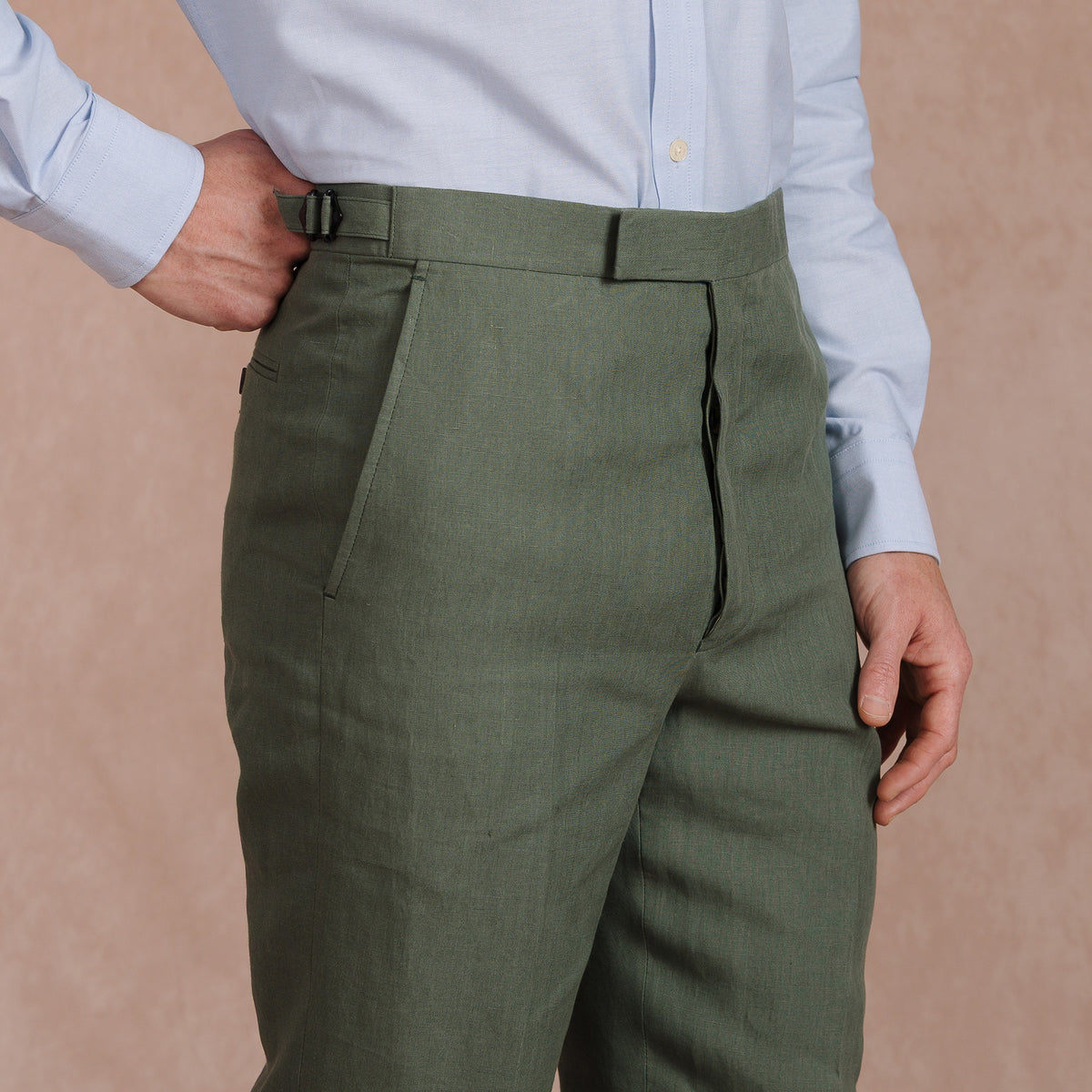 Sage Lisburn Linen Trousers