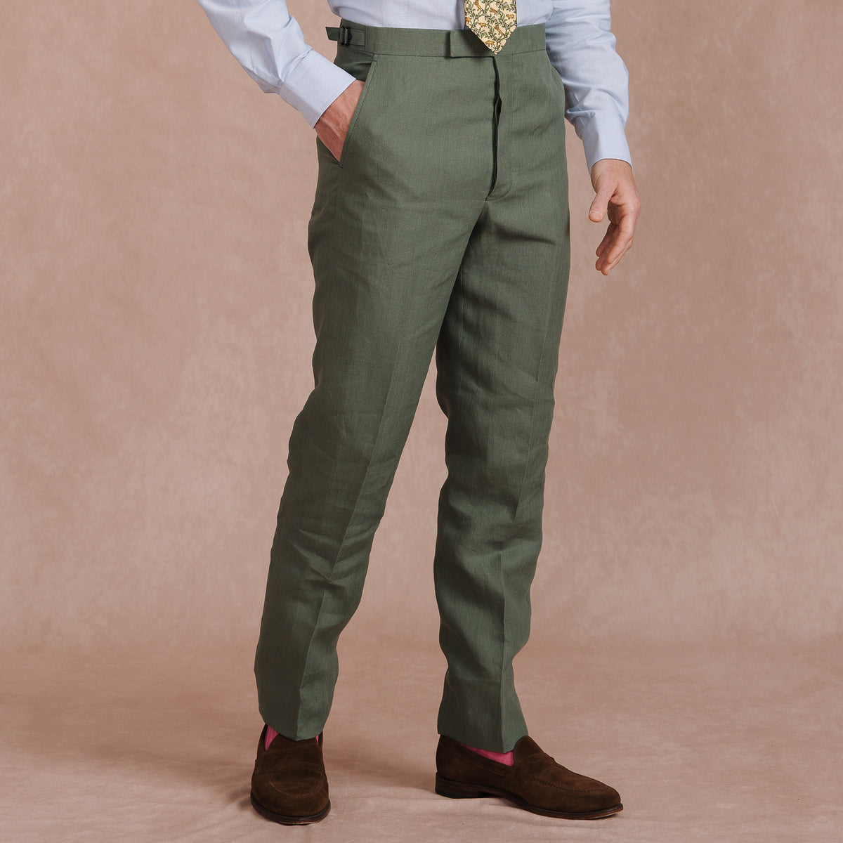 Sage Lisburn Linen Trousers
