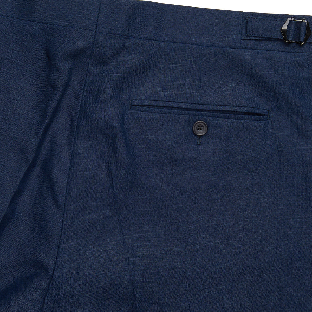 Navy Lisburn Linen Trousers
