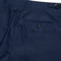 Navy Lisburn Linen Trousers