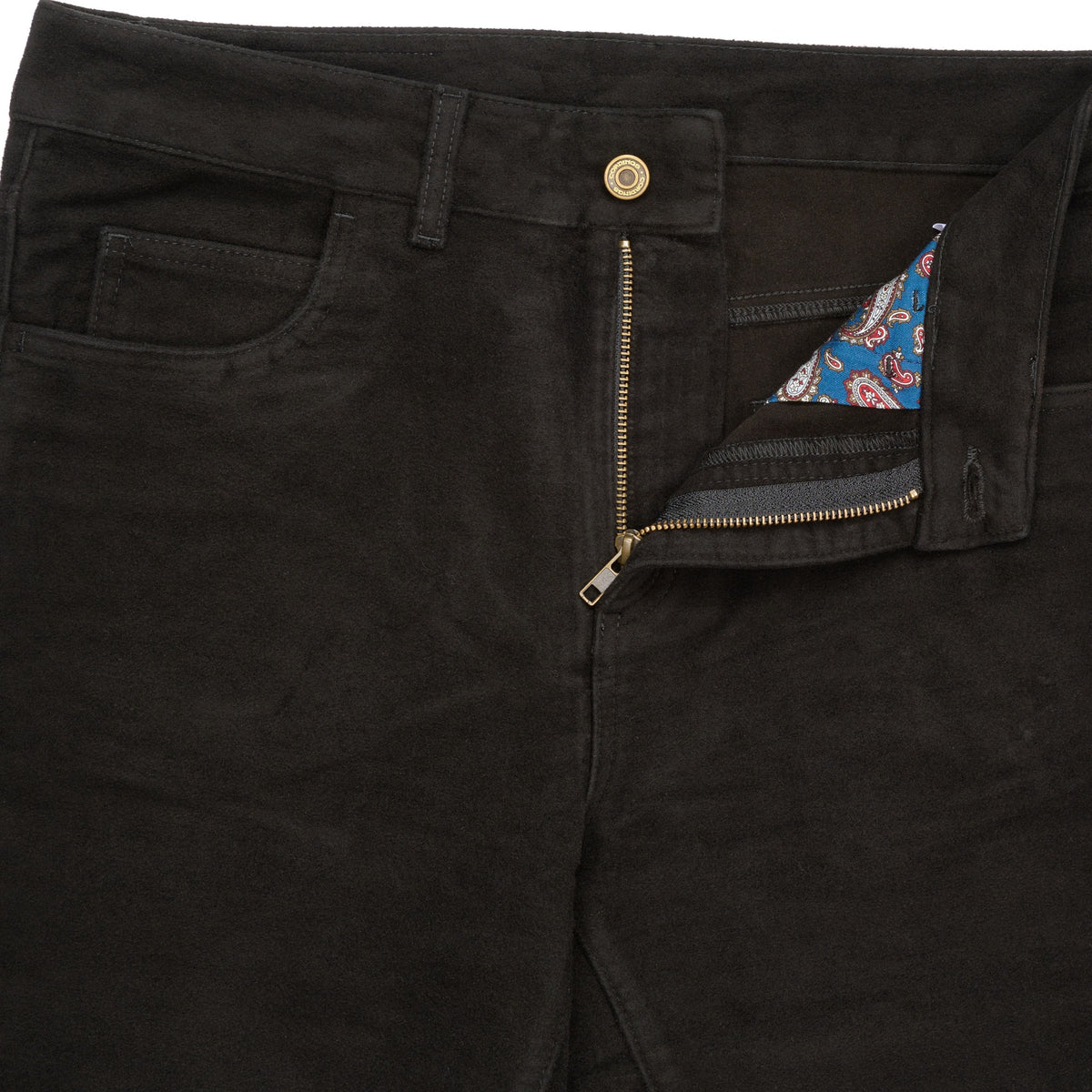 Black Hebden Moleskin Jeans