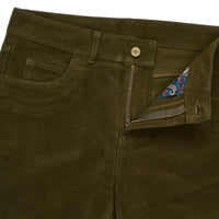 Olive Green Hebden Moleskin Jeans