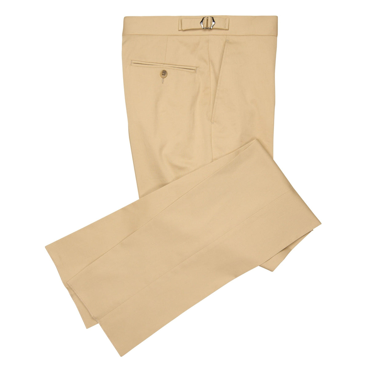 Khaki Thomas Gabardine Suit Trousers