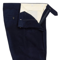 Navy Bingley Wool Corduroy Trousers