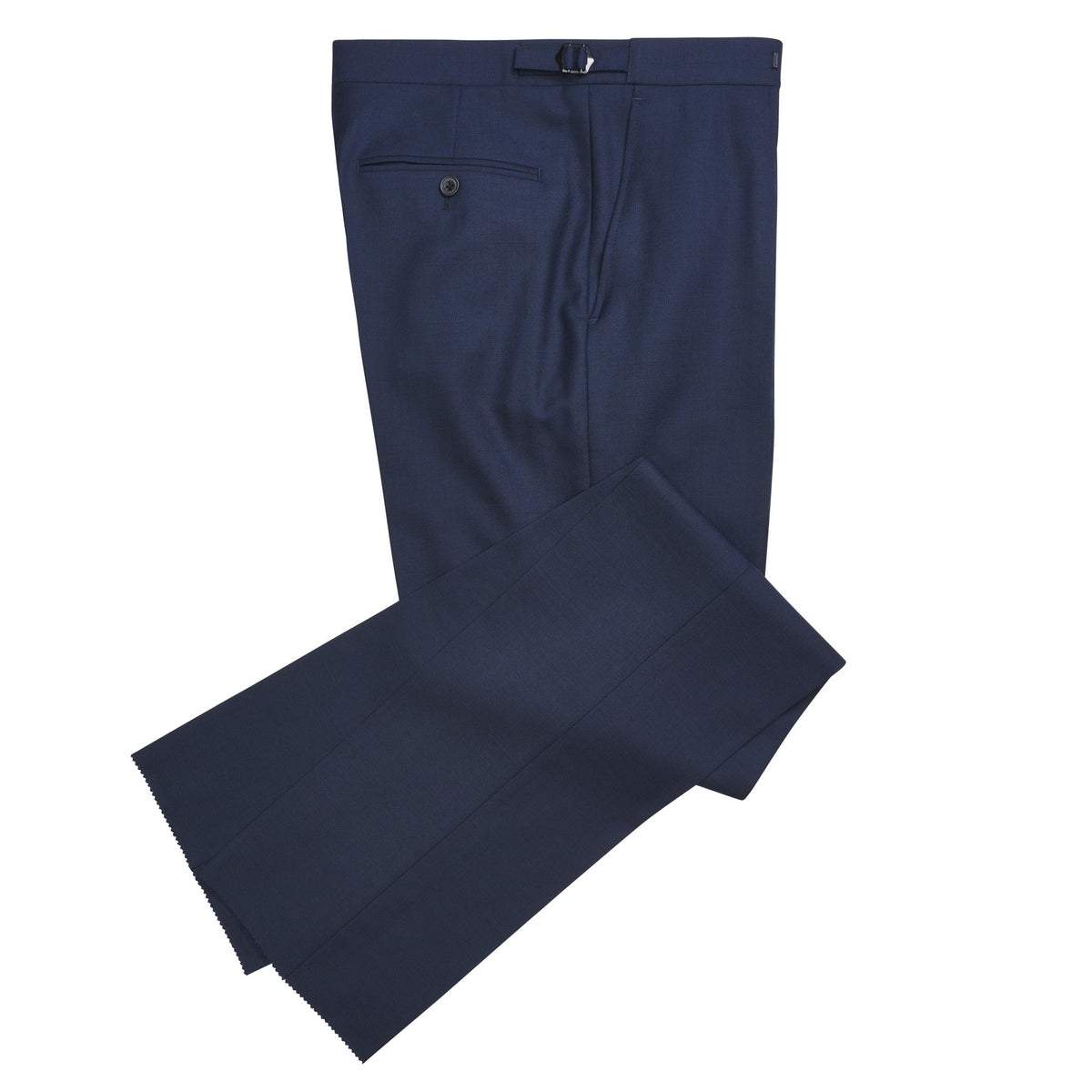 Navy 10oz Sharskin Suit Trousers