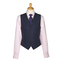 Navy Banbridge Linen Waistcoat