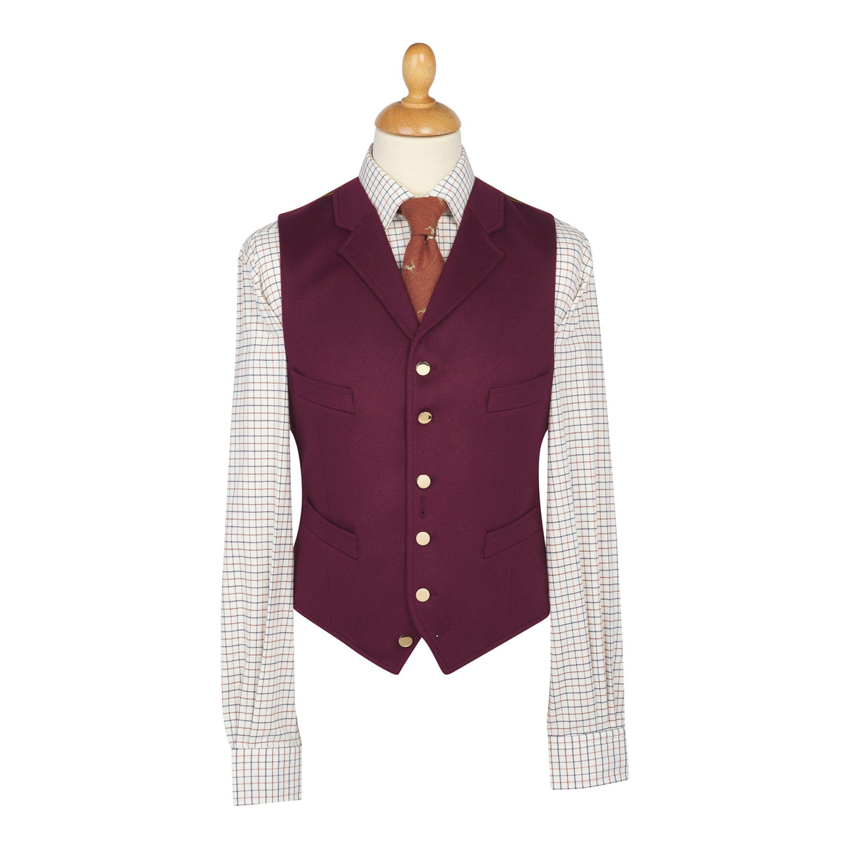 Wine Royal Doeskin Waistcoat