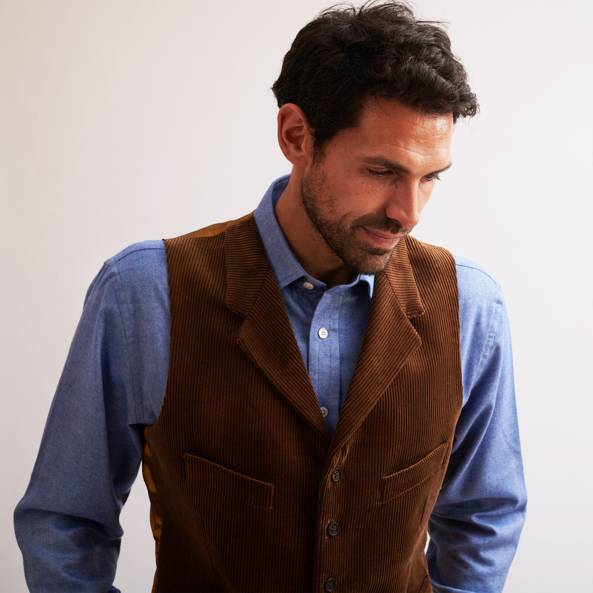 Chestnut York Corduroy Waistcoat