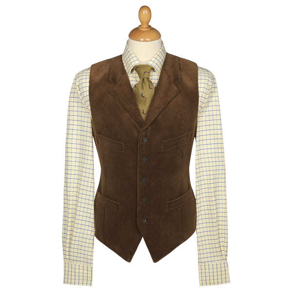Chestnut York Corduroy Waistcoat