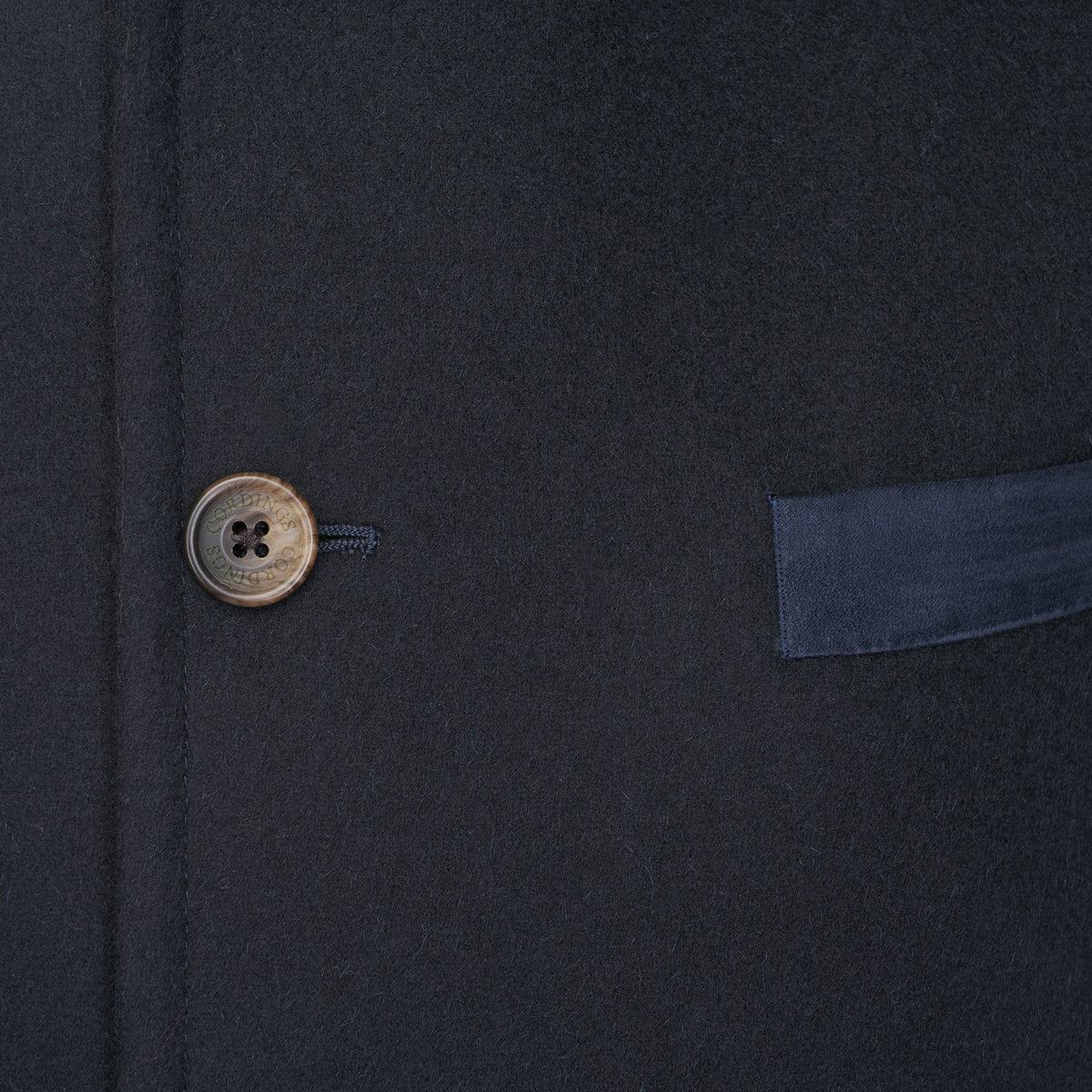 Navy Nehru Loden Waistcoat