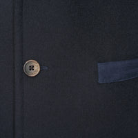 Navy Nehru Loden Waistcoat