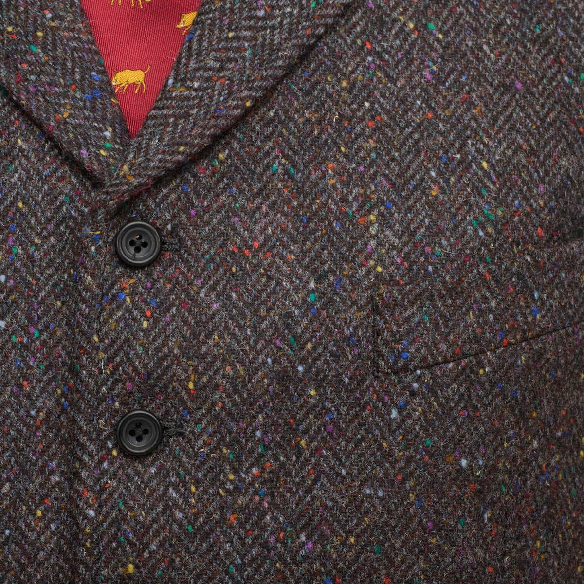 Brown & Grey Ballymore Donegal Waistcoat