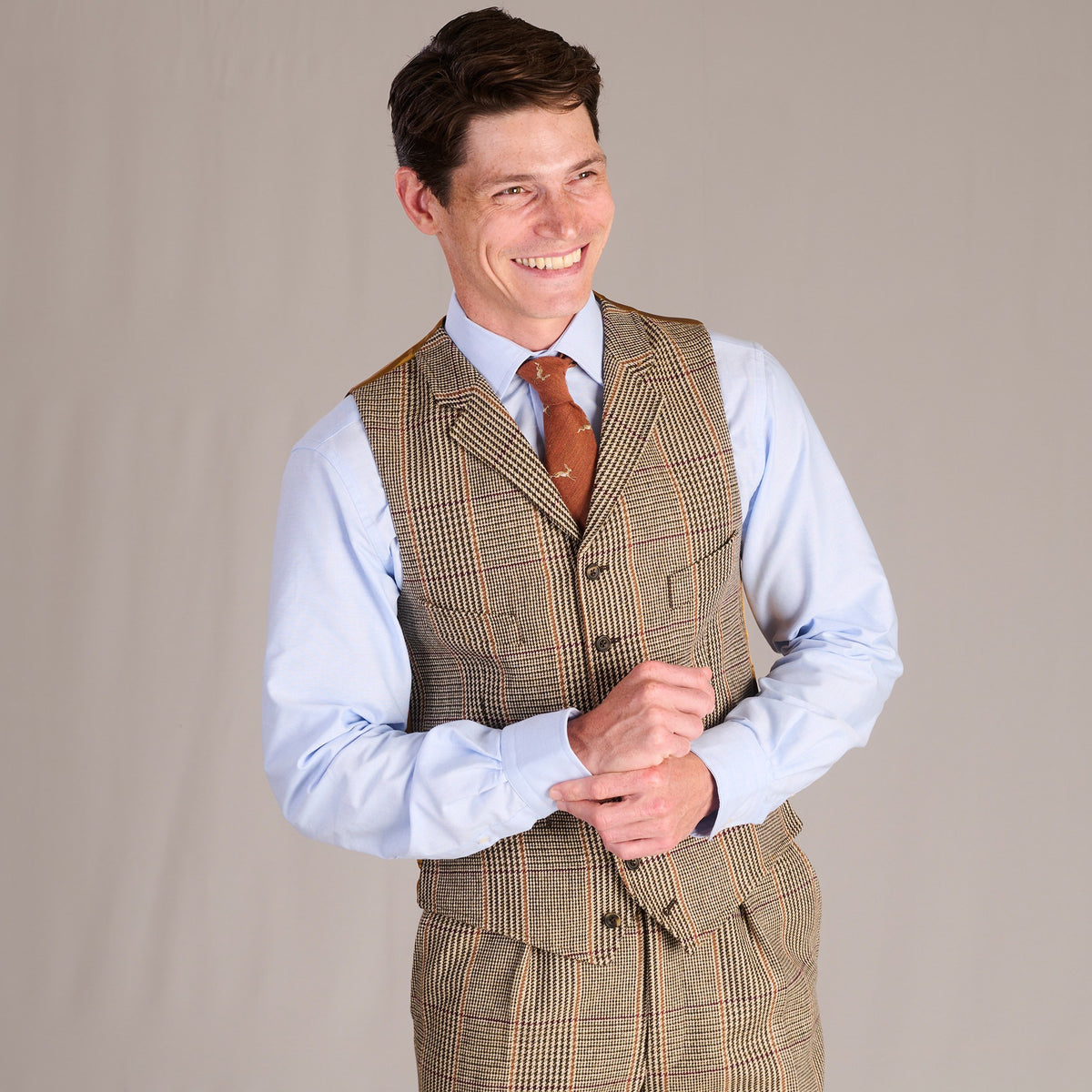 Russell Check Waistcoat