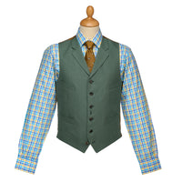 Sage Lisburn Linen Waistcoat