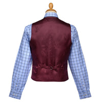 Navy Lisburn Linen Waistcoat