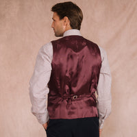Navy Keighley Moleskin Waistcoat