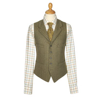 Firley Herringbone Collared Waistcoat
