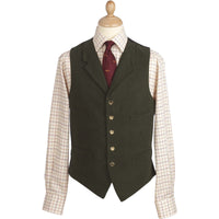 Olive Collared Green Doeskin Waistcoat