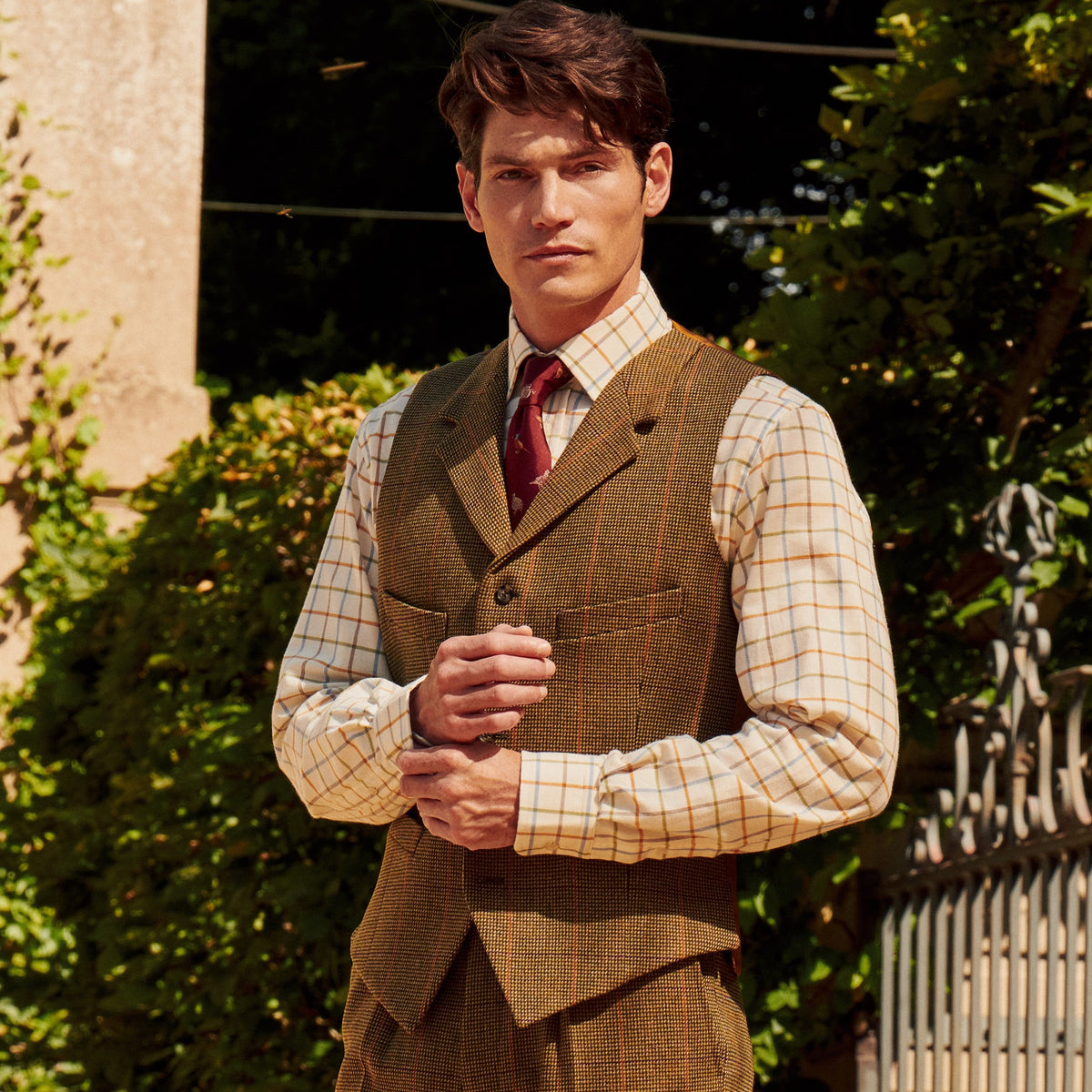 Sporting Check Tweed Waistcoat