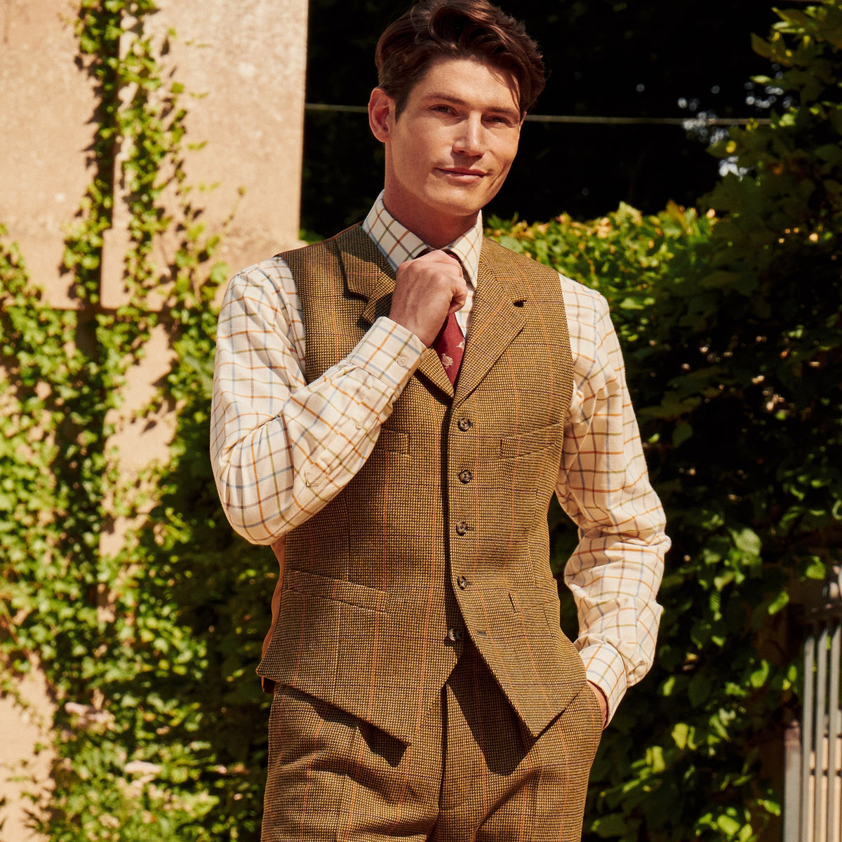 Sporting Check Tweed Waistcoat