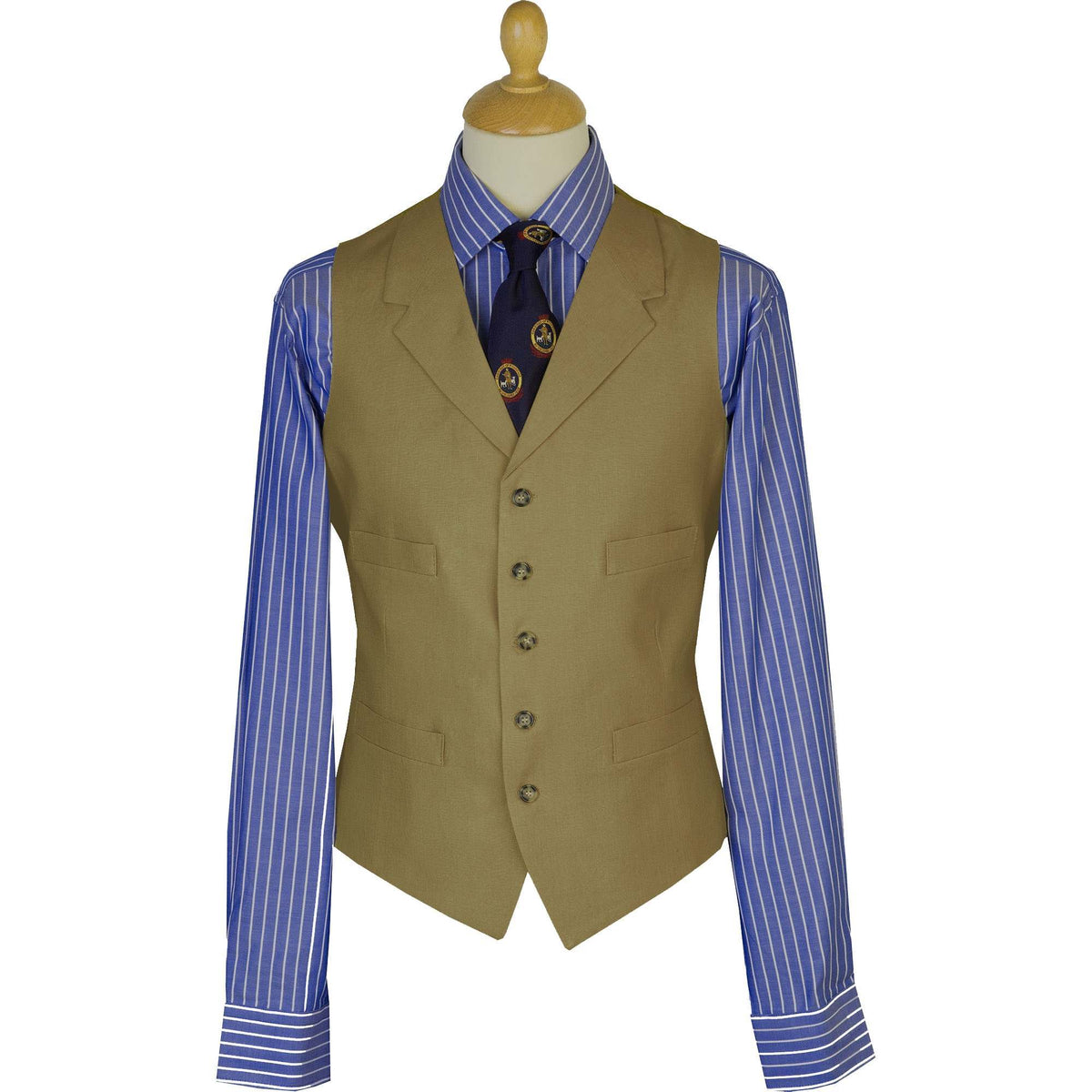 Olive Linen Waistcoat