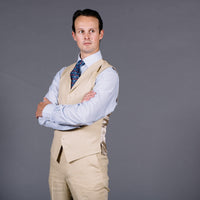 Sand Linen Waistcoat