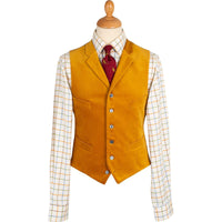 Gold Collared Velvet Waistcoat