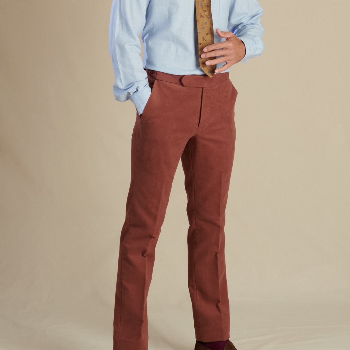 Sienna Pink Moleskin Trousers