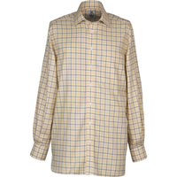 Yellow Navy Medium Check Tattersall Shirt