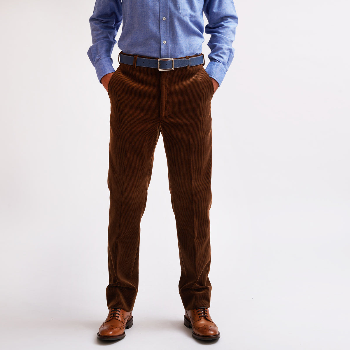 Chestnut York Corduroy Trousers